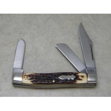 Schrade + USA 885UH Uncle Henry Staglon King Ranch Stockman Knife in Box Schrade + USA 885UH Uncle Henry Staglon King Ranch Stockman Knife in Box