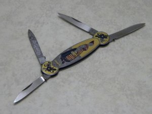 Emil Olsson Eskilstuna Sweden #19 Little Dutch Girl 4 Blade Figural Knife c.1896-1967