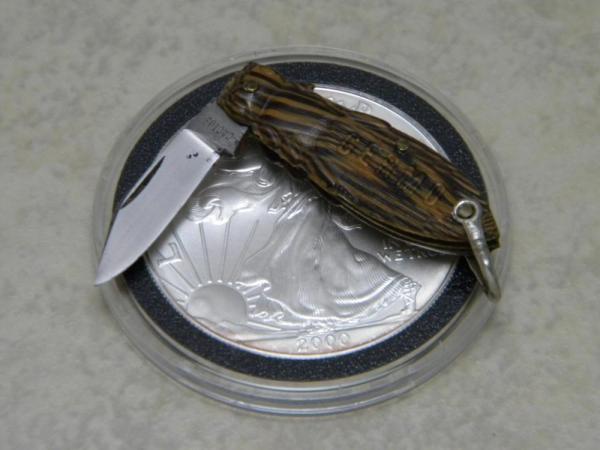 Cactus Solingen GERMO Miniature Beetle Figural Watch Fob Pocket Knife c.1939