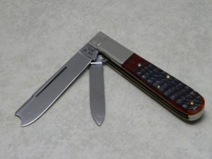 Case XX USA 9 Dot (1971) Bone 6205R One Arm Man Razor Barlow Knife