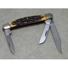 Schrade + USA 807UH Uncle Henry Staglon Junior Stockman Knife in Box Schrade + USA 807UH Uncle Henry Staglon Junior Stockman Knife in Box
