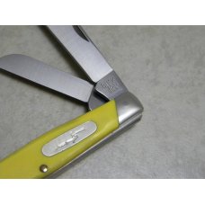 Buck 301 USA Yellow Saw Cut Delrin Stockman Knife c.1988 Buck 301 USA Yellow Saw Cut Delrin Stockman Knife c.1988