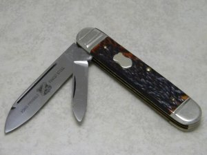 John Primble Belknap HDW & MFG Co. 5727 ☆ (Boker) Bone Large Jack Knife c.1950's