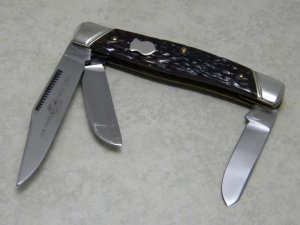 John Primble Belknap HDW & MFG Co. 5371 ☆ (Boker) Bone Large Stockman Knife c.1950's