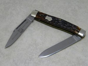John Primble Belknap HDW & MFG Co. 4987 ☆ (Boker) Bone Moose Knife c.1950's
