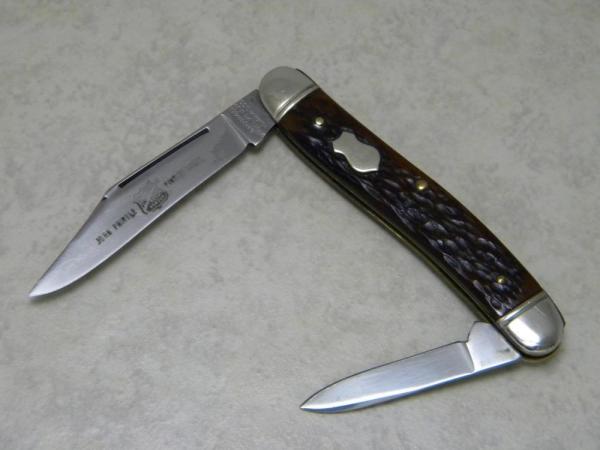 John Primble Belknap HDW & MFG Co. 4995 ☆ (Boker) Bone 2 Blade Stockman Knife c.1950's John Primble Belknap HDW & MFG Co. 4995 ☆ (Boker) Bone 2 Blade Stockman Knife c.1950's