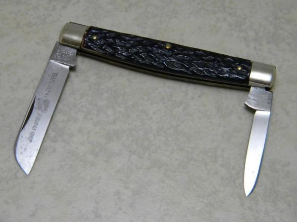 J Primble Belknap Germany 5222 Bone 2 Blade Small Congress Knife c.1955