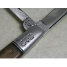 H.S.B. & Co. Chicago (Hibbard, Spencer, Bartlett & Co.) OVB Double Pull Bone Barlow Knife