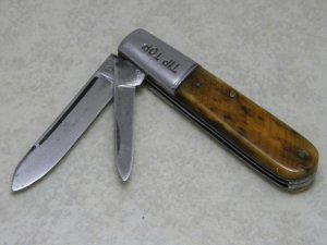 Camillus Cutlery Co. Camillus NY USA Sword Brand Tip Top Bone Barlow Knife c.1940's