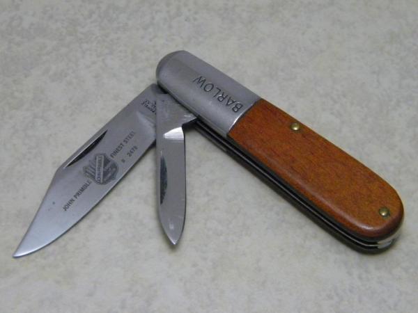 John Primble Maysville KY USA Wood 2478 Barlow Knife c.1968-1985 John Primble Maysville KY USA Wood 2478 Barlow Knife c.1968-1985
