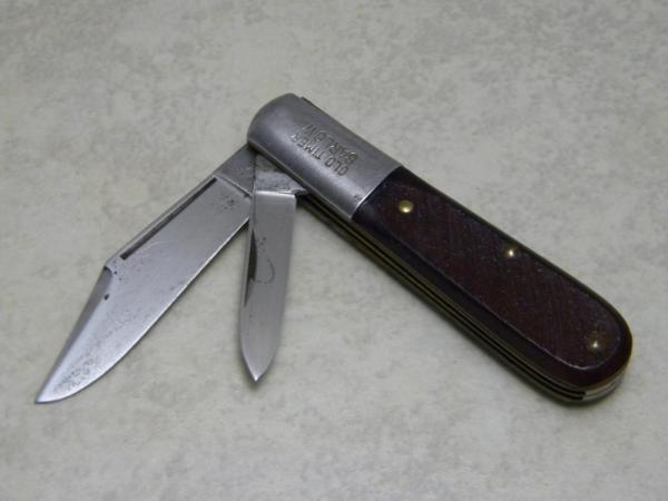 Ulster USA 10OT Old Timer Prince Albert Tobacco Tin Saw Cut Delrin Barlow Knife c.1960's