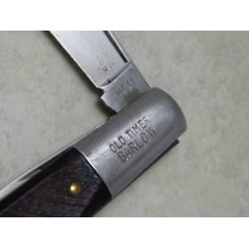 Ulster USA 10OT Old Timer Prince Albert Tobacco Tin Saw Cut Delrin Barlow Knife c.1960's