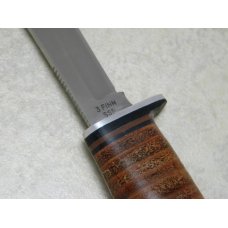 Case XX USA 1965-69 Stacked Leather 3 FINN Tested XX Razor Edge Fixed Blade Sheath Knife