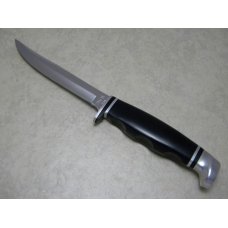 Case XX USA 1965-69 Black 2 FINN Fixed Blade Sheath Knife