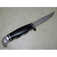 Case XX USA 1965-69 Black 2 FINN Fixed Blade Sheath Knife