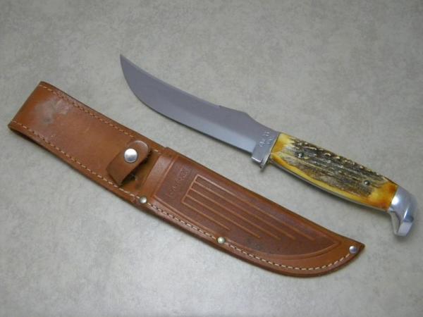Case XX USA 1965-69 Stag 523-6 Fixed Blade Sheath Knife Case XX USA 1965-69 Stag 523-6 Fixed Blade Sheath Knife