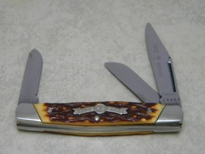 Boker Tree Brand USA Olde Stag 70485 Delrin Stockman Knife