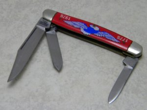 Kutmaster Utica N.Y. USA 1776-1976 US Bicentennial Stockman Knife 