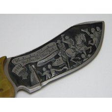 Rigid USA Shaw Leibowitz Silver Etch Washington's Triumphant Return to NY Commemorative Sheath Knife Rigid USA Shaw Leibowitz Silver Etch Washington's Triumphant Return to NY Commemorative Sheath Knife