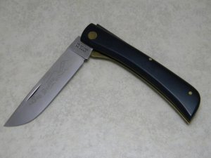 Case XX Stainless USA 5 Dot (1975) Slick Black 2138 LSS Linerlock Sod Buster Knife