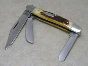 Case XX Stainless USA 4 Dot (1976) Stag 5347 HP SSP Razor Edge Stockman Knife