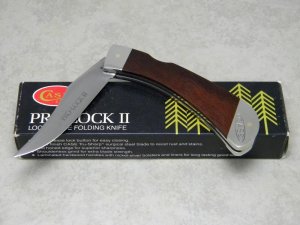 Case XX SS USA 7 Dot (1983) Laminated Wood New Grind Pro-Lock II Lockback Knife in Box