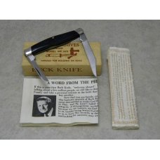 Buck 305 USA (Camillus) Lancer Black Delrin 2 Blade Stockman Knife in Box c.1974-1985 Buck 305 USA (Camillus) Lancer Black Delrin 2 Blade Stockman Knife in Box c.1974-1985