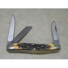 Schrade + USA 897UH Uncle Henry Staglon Signature Premium Stockman Knife in Box