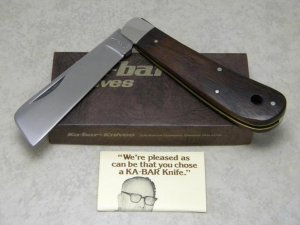 Kabar Wood Sailors Rope Knife in Box Pre-1963