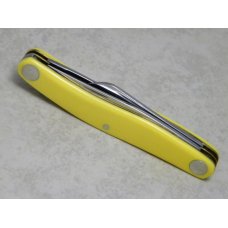 Kabar Ka-Bar 1097 USA Yellow Birds Eye Rivet Stockman Knife in Box Kabar Ka-Bar 1097 USA Yellow Birds Eye Rivet Stockman Knife in Box