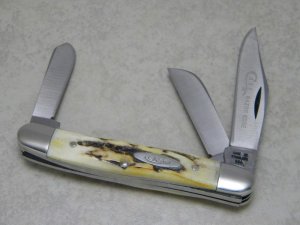 Case XX Stainless USA 4 Dot (1976) Stag 5347 HP SSP Razor Edge Stockman Knife