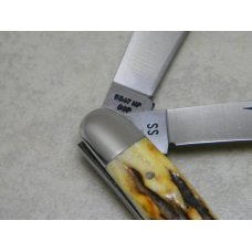 Case XX Stainless USA 4 Dot (1976) Stag 5347 HP SSP Razor Edge Stockman Knife Case XX Stainless USA 4 Dot (1976) Stag 5347 HP SSP Razor Edge Stockman Knife