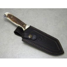 Hen & Rooster German Stainless Toledo Spain Stag HR05004 Guthook Skinner Fixed Blade Sheath Knife Hen & Rooster German Stainless Toledo Spain Stag HR05004 Guthook Skinner Fixed Blade Sheath Knife