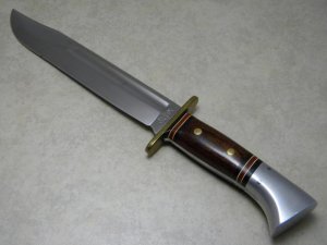 Western USA W46-8 Wood Fixed Blade Knife c.1981