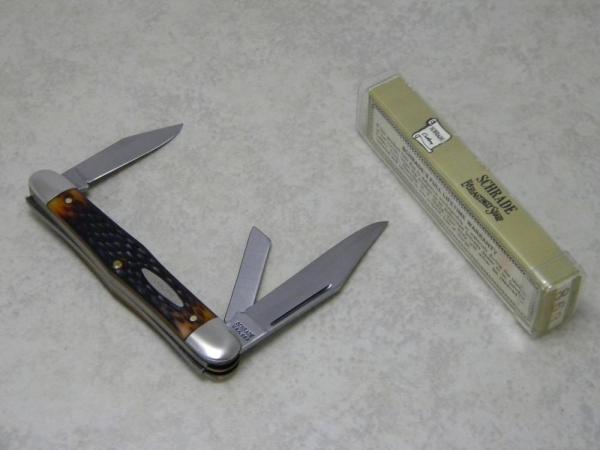 Schrade USA 863 Delrin Balloon Stockman Knife in Tube (Same as Camillus 72 Whittler)