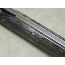 Bulldog Brand Solingen Germany 2006 Merlot Giraffe Bone Prototype Swing Guard Lockback Knife in Box