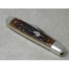 Ka-Bar Olean N.Y. Bone Dog Head Shield Large English Jack Knife c.1980's Ka-Bar Olean N.Y. Bone Dog Head Shield Large English Jack Knife c.1980's