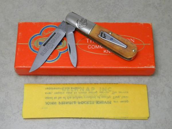 Belknap Inc. Louisville, KY BG-3 USA Third Edition Commemorative Blue Grass Barlow Knife 