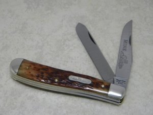 Parker Frost USA 1978-4 Schrade Bone Mink Trapper Knife