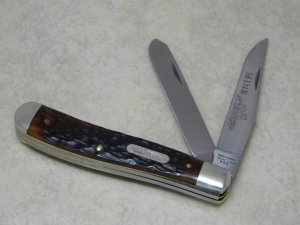 Parker Frost USA 1978-4 Schrade Bone Mink Trapper Knife