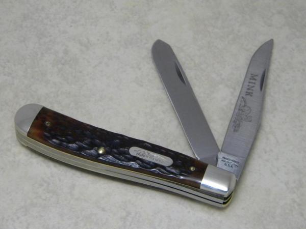Parker Frost USA 1978-4 Schrade Bone Mink Trapper Knife Parker Frost USA 1978-4 Schrade Bone Mink Trapper Knife