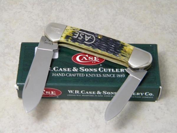 Case XX USA 2008 Dark Antique Bone Script Shield 1st Run 62131 SS Canoe Knife in Box Case XX USA 2008 Dark Antique Bone Script Shield 1st Run 62131 SS Canoe Knife in Box