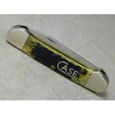 Case XX USA 2008 Dark Antique Bone Script Shield 1st Run 62131 SS Canoe Knife in Box Case XX USA 2008 Dark Antique Bone Script Shield 1st Run 62131 SS Canoe Knife in Box