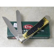 Case XX USA 2008 Dark Antique Bone Script Shield 1st Run 6254 SS Trapper Knife in Box Case XX USA 2008 Dark Antique Bone Script Shield 1st Run 6254 SS Trapper Knife in Box