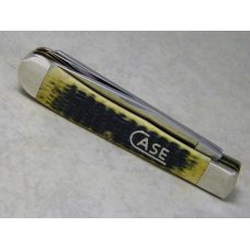 Case XX USA 2008 Dark Antique Bone Script Shield 1st Run 6254 SS Trapper Knife in Box Case XX USA 2008 Dark Antique Bone Script Shield 1st Run 6254 SS Trapper Knife in Box