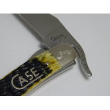 Case XX USA 2008 Dark Antique Bone Script Shield 1st Run 61953 L SS Russlock Knife in Box Case XX USA 2008 Dark Antique Bone Script Shield 1st Run 61953 L SS Russlock Knife in Box
