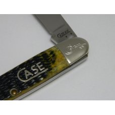 Case XX USA 2008 Dark Antique Bone Script Shield 1st Run 63091 SS Large Cigar Whittler Knife in Box Case XX USA 2008 Dark Antique Bone Script Shield 1st Run 63091 SS Large Cigar Whittler Knife in Box