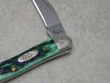 Case XX USA 2008 Pocket Worn Burnt Green Bone 1st Run 610096 SS Tiny Toothpick Knife in Box