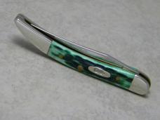Case XX USA 2008 Pocket Worn Burnt Green Bone 1st Run 610096 SS Tiny Toothpick Knife in Box