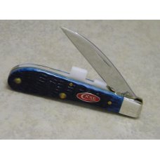 Case USA 2008 Navy Blue Bone Red Shield 1st Run TB61117 SS Tony Bose Sway Back Gent Knife in Tin Case USA 2008 Navy Blue Bone Red Shield 1st Run TB61117 SS Tony Bose Sway Back Gent Knife in Tin